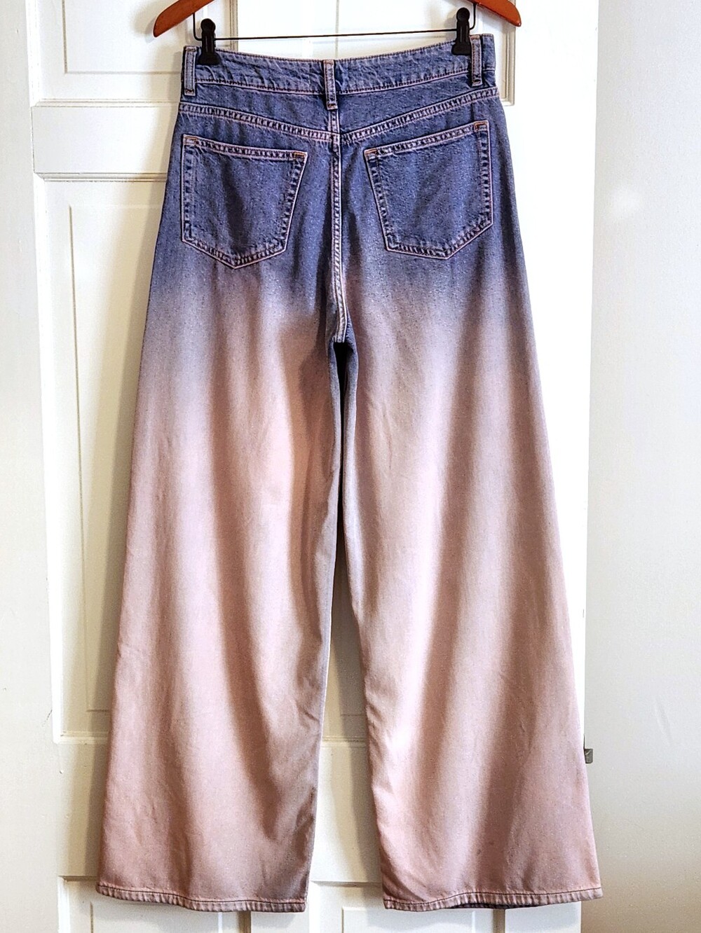 👖Ganni👖- Future Ombre High-Rise Wide Leg Jean - Picture 2 of 16